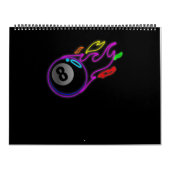 Farbige Neonlichter Eight Ball Billard Pool Kalender (Titelbild)