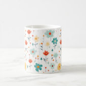 Farbige Niedliche Blume Muster Kaffeetasse (Mittel)