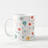 Farbige Niedliche Blume Muster Kaffeetasse (Links)