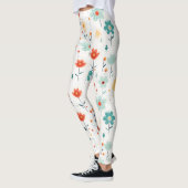 Farbige Niedliche Blume Muster Leggings (Links)
