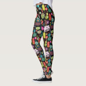 Farbige Niedliche Blume Muster Leggings (Links)