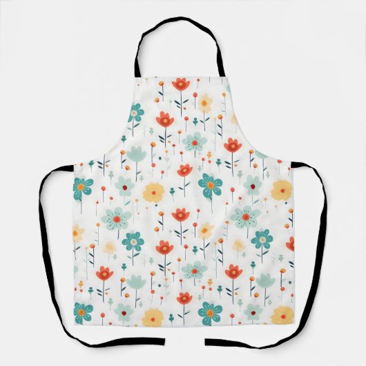 Farbige Niedliche Blume Muster Schürze (Vorderseite)