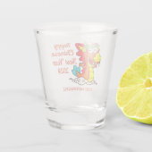 Farbige Niedliche Cartoon Dragon Chinesisch Neues  Schnapsglas (Rückseite)