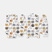 Farbige Niedliche Funny Cats & Paw Muster Geschenkschachtel (Ungefaltet)