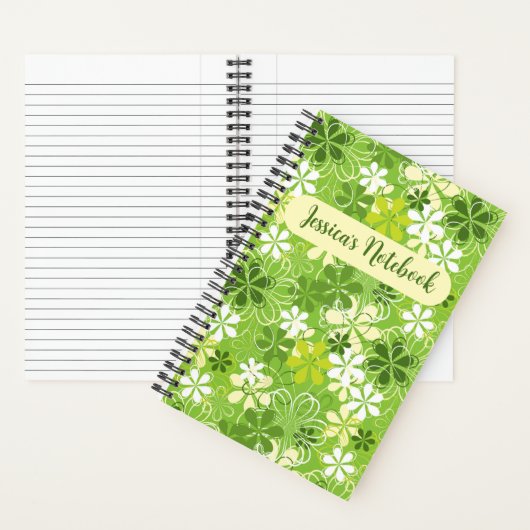 Farbige Niedliche Illustration Daisy-Muster Notizblock (Innen)