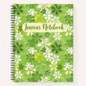 Farbige Niedliche Illustration Daisy-Muster Notizblock (Vorderseite)