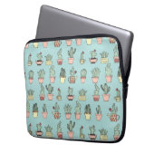 Farbige Niedliche Kakteen in handgezeichneten Must Laptopschutzhülle (Vorderseite Links)
