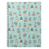 Farbige Niedliche Kakteen in handgezeichneten Must Notizblock (Vorderseite)