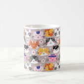 Farbige Niedliche Katzen Kaffeetasse (Mittel)