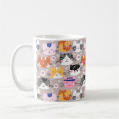 Farbige Niedliche Katzen Kaffeetasse (Links)
