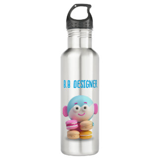 Farbige Niedliche Macaron-Flasche, individuell anp Edelstahlflasche