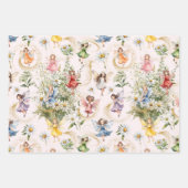 Farbige Niedliche Pixeln Fairies Glitzer Staub Geschenkpapier Set (Vorderseite)