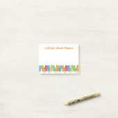 Farbige Niedliche Populationen nach Maß Post-it Klebezettel (Auf Schreibtisch)