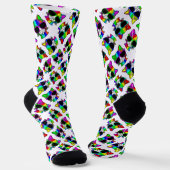 Farbige NIEDLICHE Regenbogenhaut Socken (Gewinkelt)