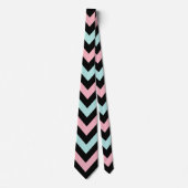 Farbige Niedliche Streifen Muster Neck Tie Krawatte (Vorderseite)