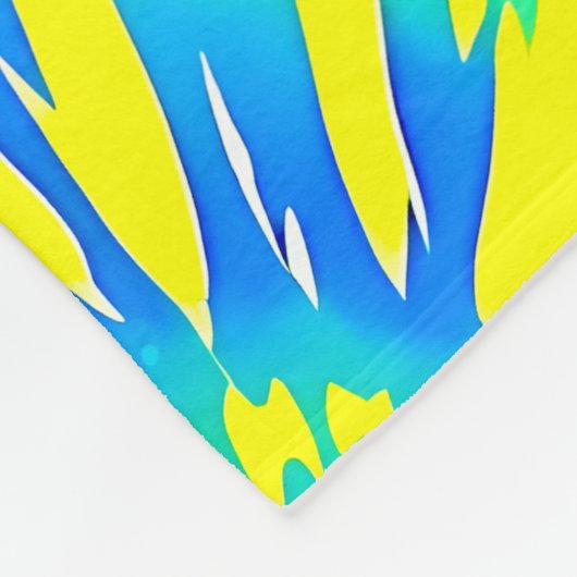 FARBIGE NIEDLICHE WEB-INSPIRIERTE DESIGN-GEFÄRBTE FLEECEDECKE (Ecke)