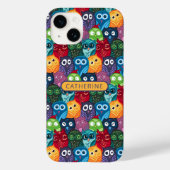 Farbige Niedliche Whimsical Owls Personalisierter Case-Mate iPhone Hülle (Rückseite)