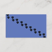 Farbige nigerianische Zwergziege mit blauen Augen Visitenkarte (Rückseite)