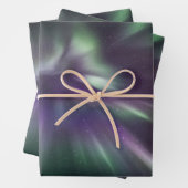 Farbige Nordlichter Geschenkpapier Set (Beispiel)
