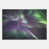 Farbige Nordlichter Geschenkpapier Set (Vorderseite 3)