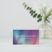 Farbige Nordlichter Visitenkarte (Stehend Vorderseite)