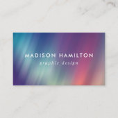 Farbige Nordlichter Visitenkarte (Vorderseite)