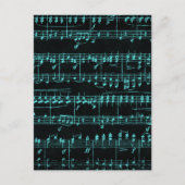 Farbige Noten Postkarte (Vorderseite)