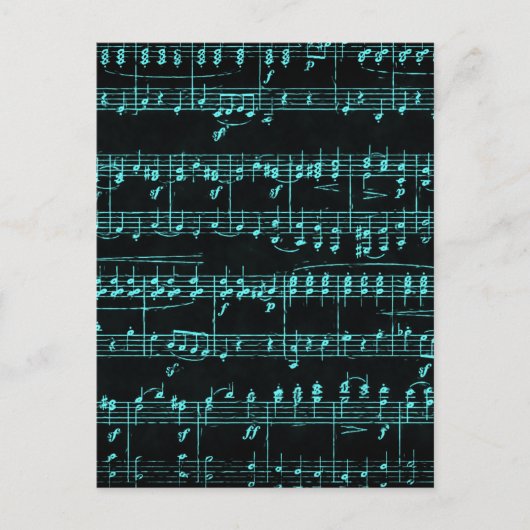 Farbige Noten Postkarte (Vorderseite)