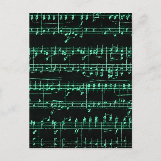 Farbige Noten Postkarte (Vorderseite)