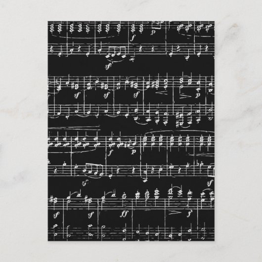 Farbige Noten Postkarte (Vorderseite)