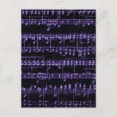 Farbige Noten Postkarte (Vorderseite)