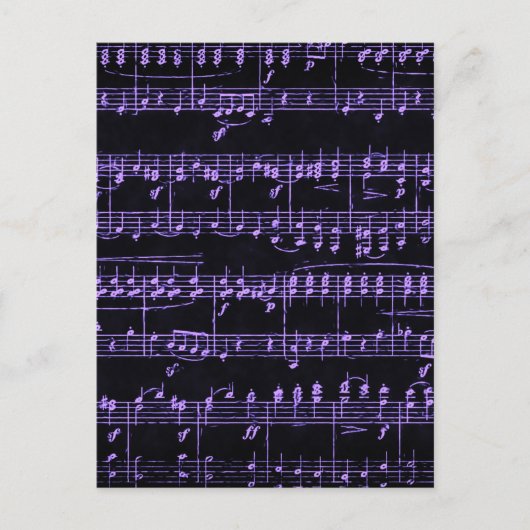 Farbige Noten Postkarte (Vorderseite)