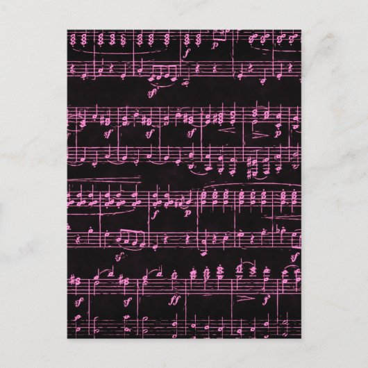 Farbige Noten Postkarte (Vorderseite)