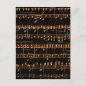 Farbige Noten Postkarte (Vorderseite)