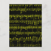 Farbige Noten Postkarte (Vorderseite)