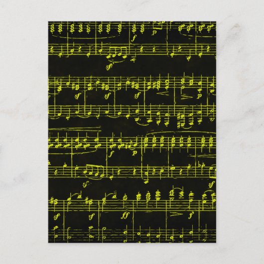 Farbige Noten Postkarte (Vorderseite)