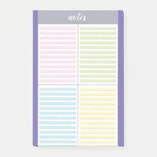 Farbige Notizfelder Post-it Klebezettel