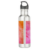 Farbige Nurse RN Medical Caduceus Personalisiert Edelstahlflasche (Rückseite)