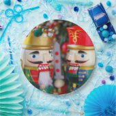 Farbige Nussknacker Pappteller (Party)