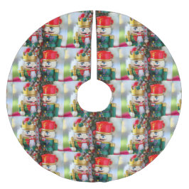 Farbige Nussknacker Polyester Weihnachtsbaumdecke