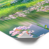 Farbige Oase Poster (Ecke)