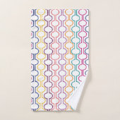 Farbige offene Kreise Badhandtuch Set (Handtuch)