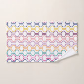 Farbige offene Kreise Badhandtuch Set (Handtuch)