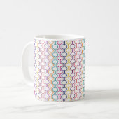 Farbige offene Kreise Kaffeetasse (Vorderseite Links)