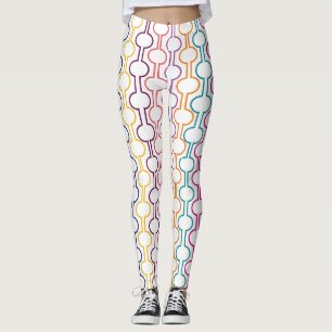 Farbige offene Kreise Leggings