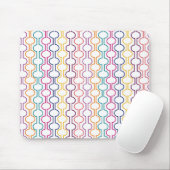 Farbige offene Kreise Mousepad (Mit Mouse)