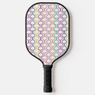 Farbige offene Kreise Pickleball Schläger