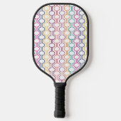 Farbige offene Kreise Pickleball Schläger (Rückseite)
