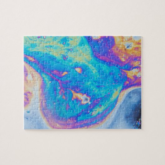 Farbige Ölmuster, Kanada Puzzle (Horizontal)