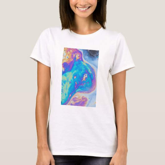 Farbige Ölmuster, Kanada T-Shirt (Vorderseite)